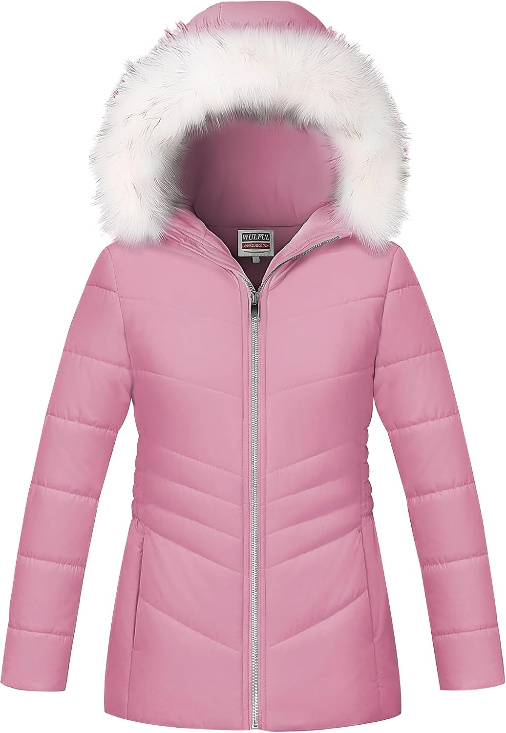 Girl’s Winter Parka Coat Long Hooded Waterproof Warm Fleece Puffer Jacket