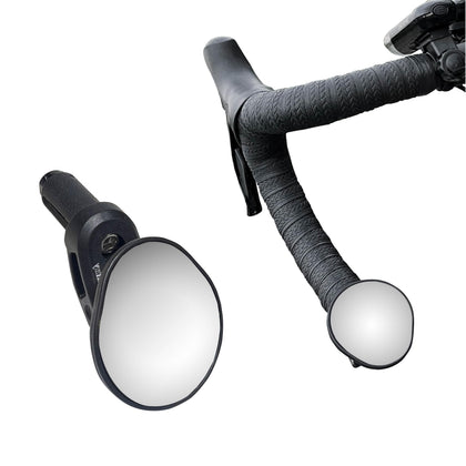 Drop Bar Bike Mirror, HD Automotive Grade Glass, Shatter-Proof, Super Convex Lens, Bar End Mirror, Cycling Mirror