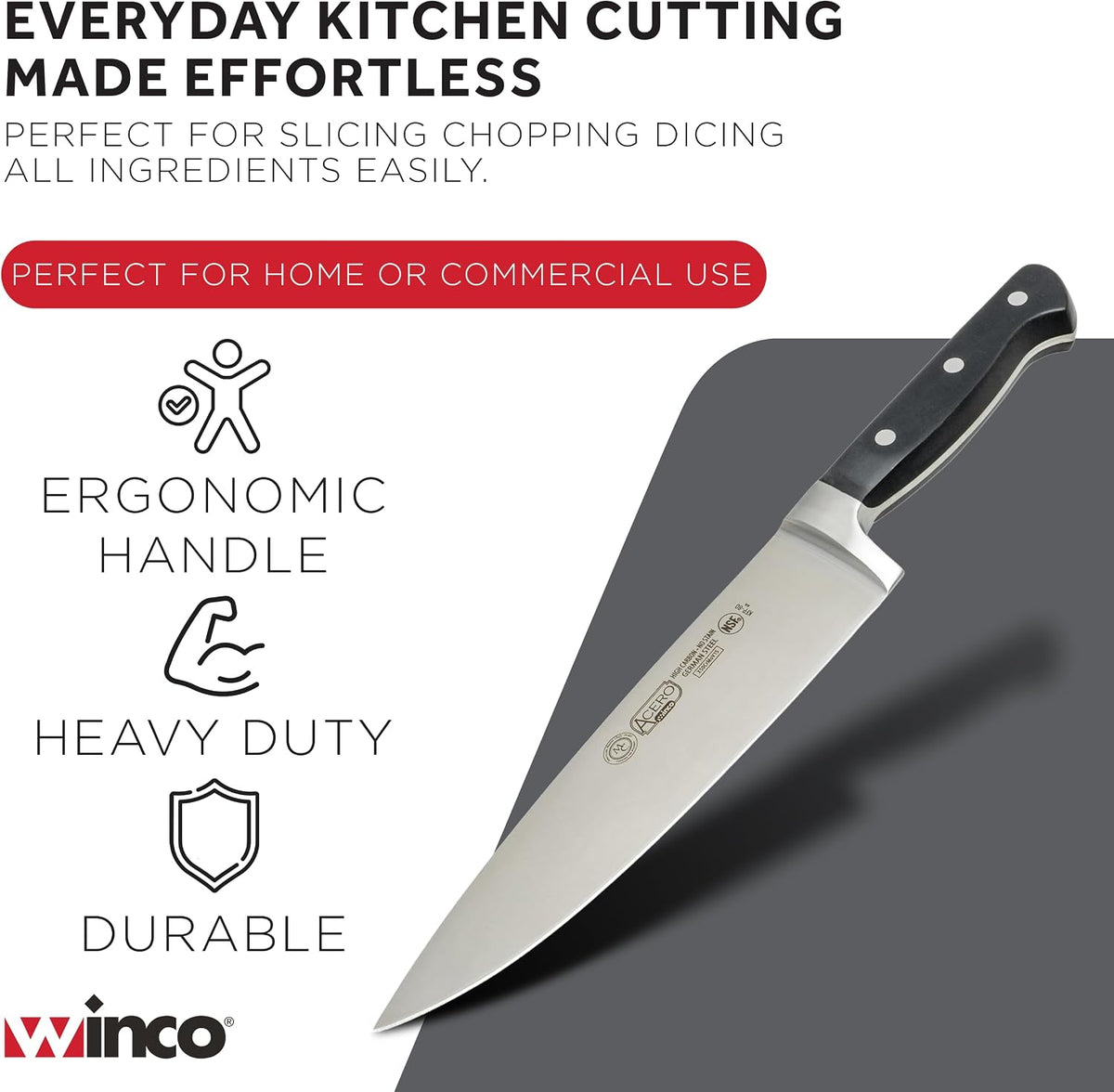 8" Stainless Steel Chef Knife