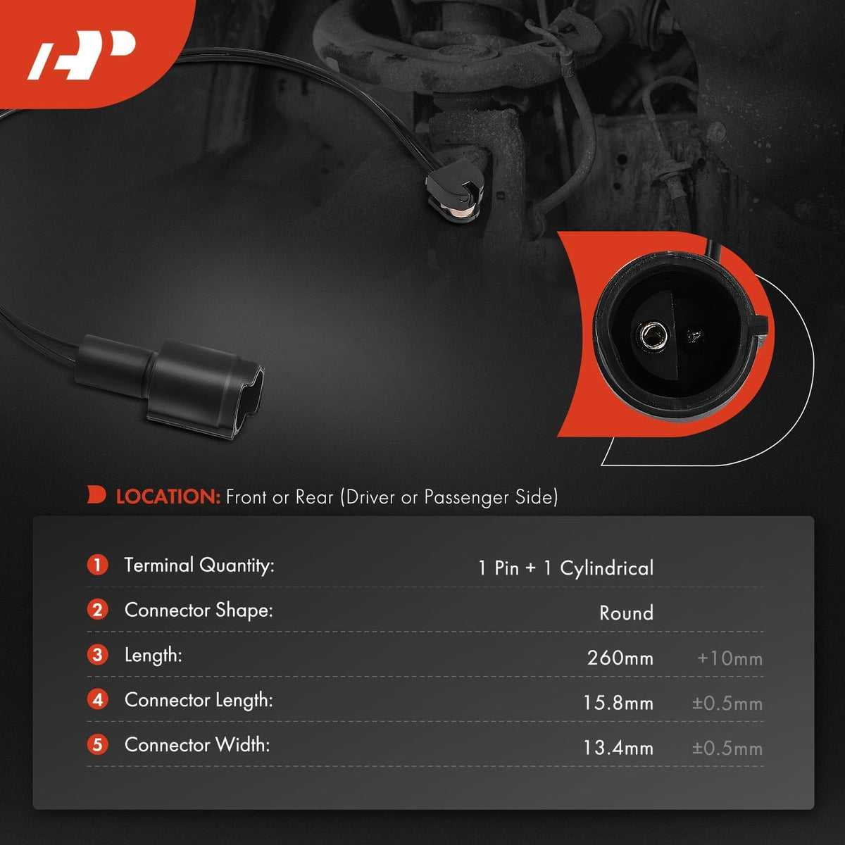 A-Premium Brake Pad Wear Sensor Compatible with BMW Models
