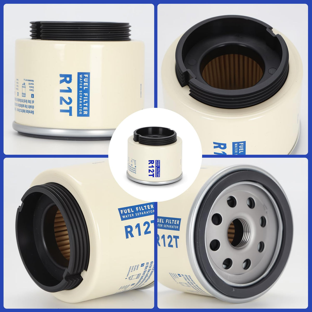 AUIVERED R12T Fuel Filter Water Separator Element