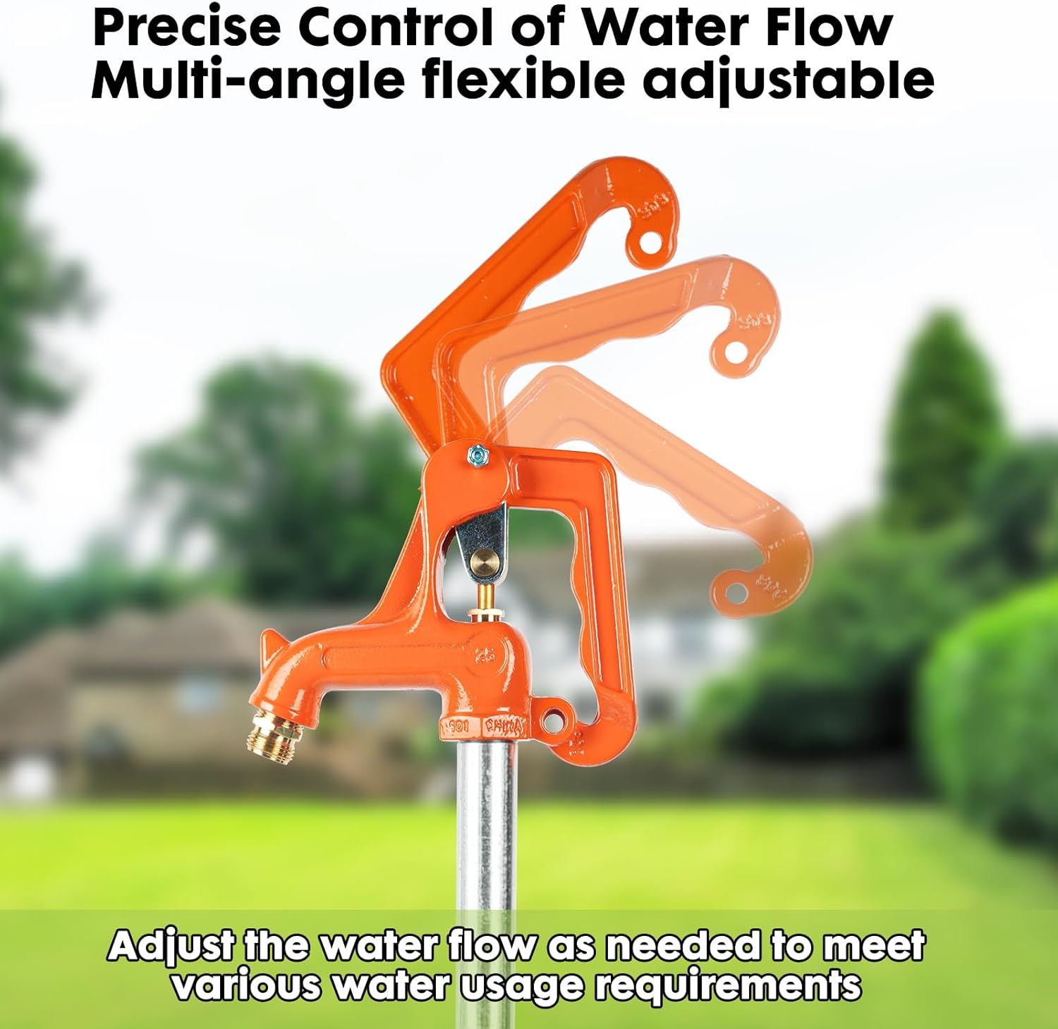 Frost Proof Yard Hydrant - Freeze-Free Outdoor Faucet for Garden, Farm & Irrigation, 3/4" Pipe Connection, 4.25ft