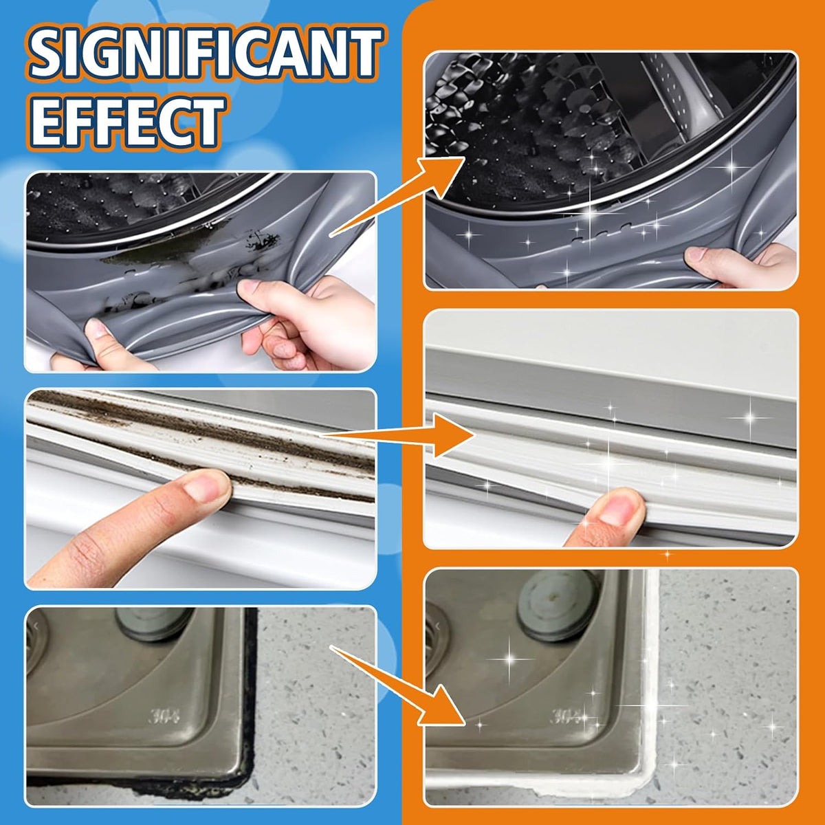 Household Stain Cleaner Washing Machine Cleaner for Washer Seal