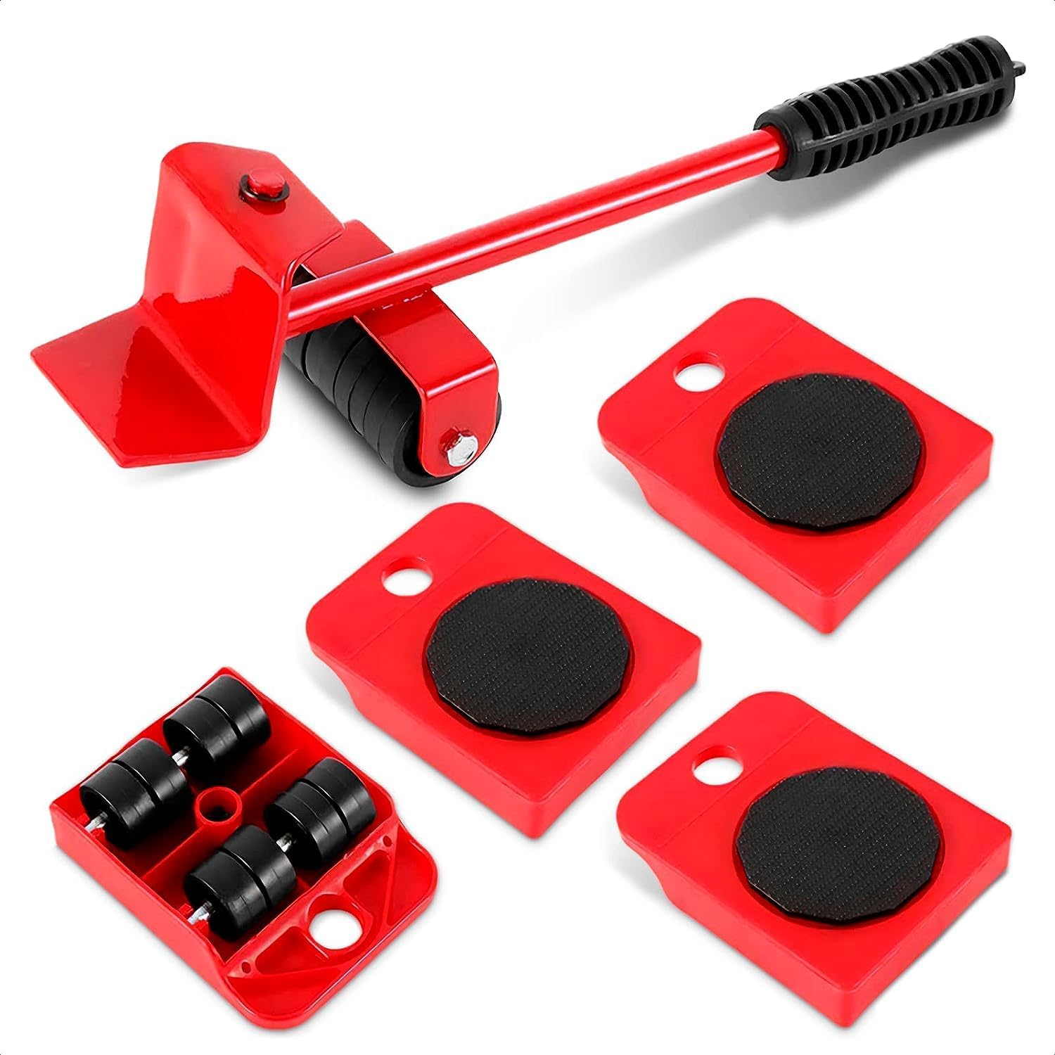 Furniture Lifter Tool with Sliders, Fridge Mover Set Up to 220 Lbs | Sofas, Tables, and Dressers Glide Easily with