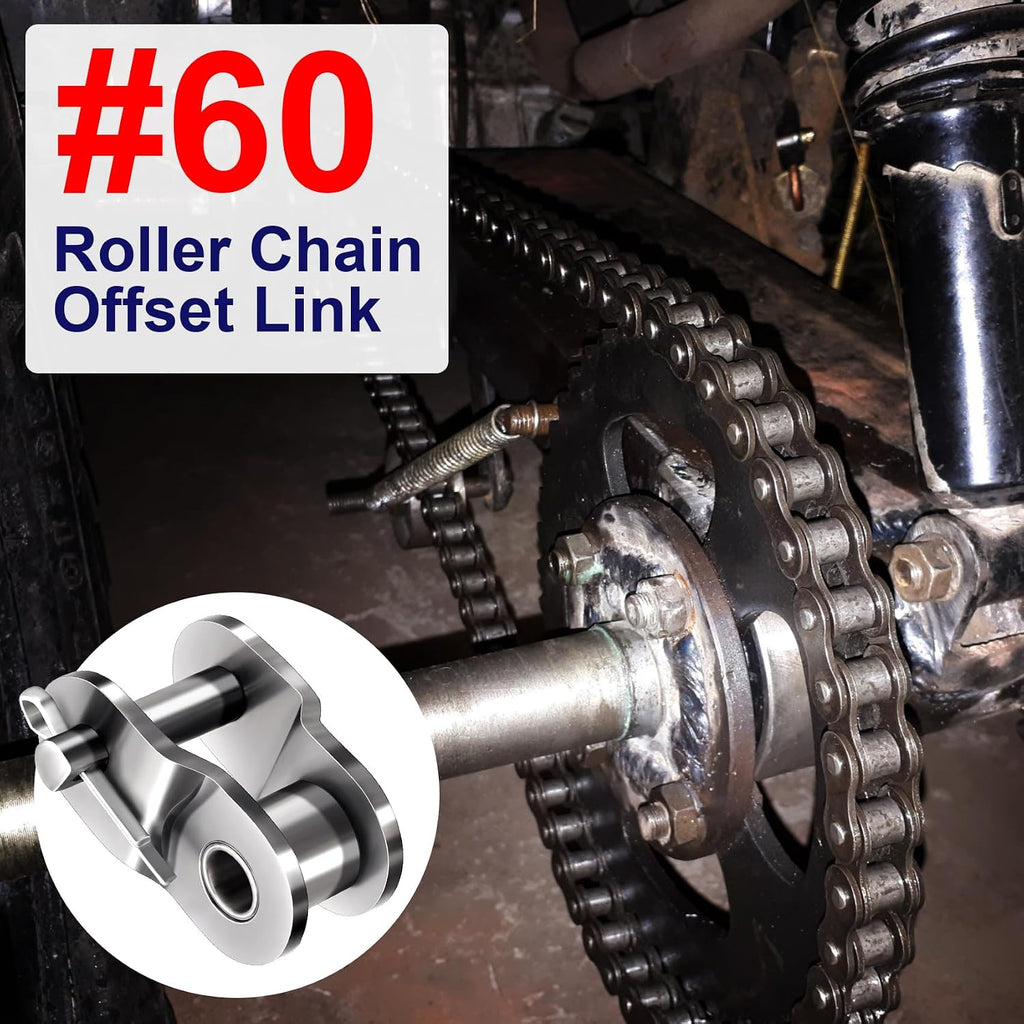 4 PCS #60 Roller Chain Offset Half Link