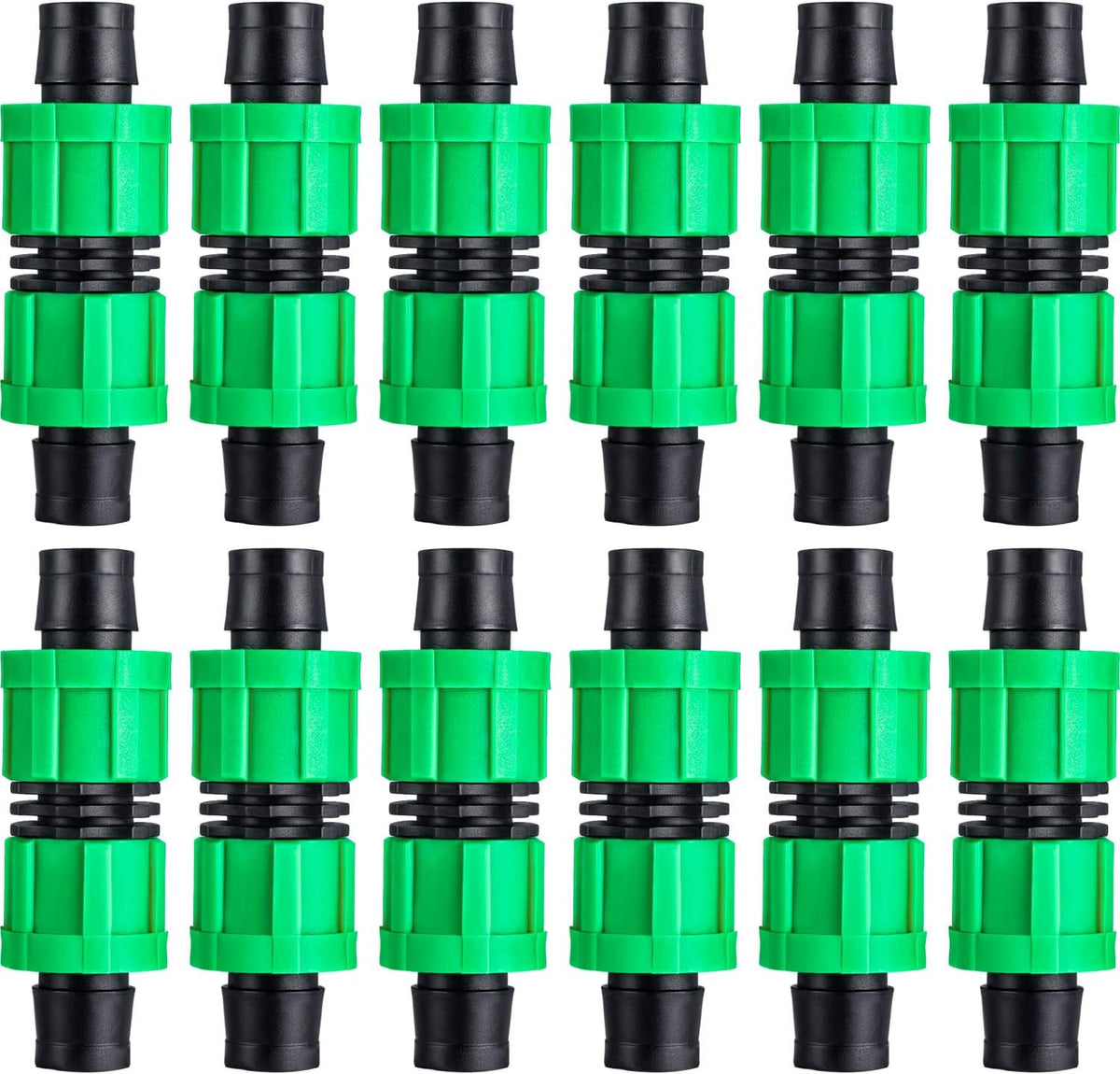Hotop 12 Pieces 5/8 Drip Irrigation Coupling