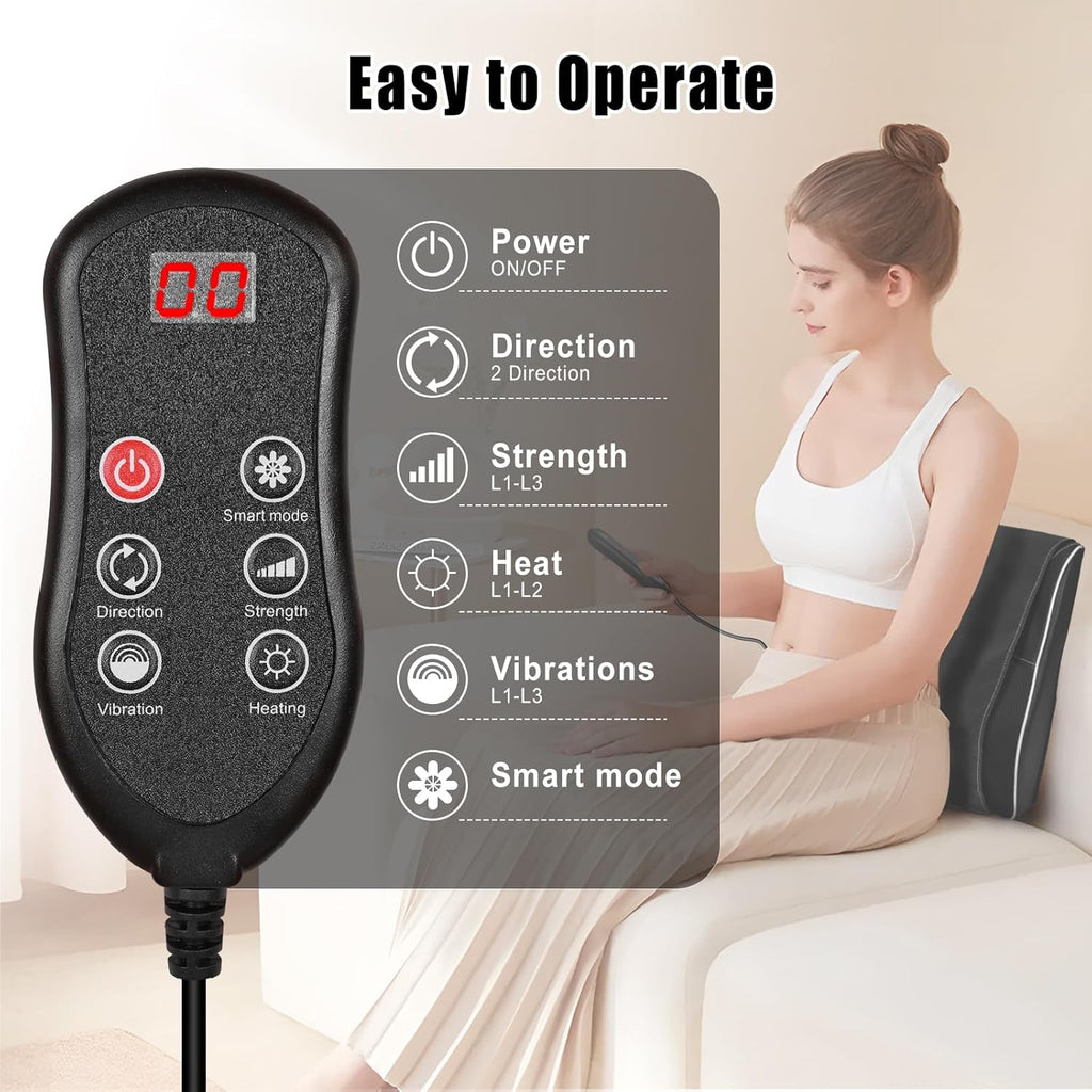 Shiatsu Neck and Back Massager with Heat,Neck Massager for Pain Relief deep Tissue,3D Kneading Massage Pillow for