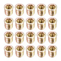 uxcell Wood Furniture M10x20mm Threaded Insert Nuts Interface Hex Socket Drive 20pcs