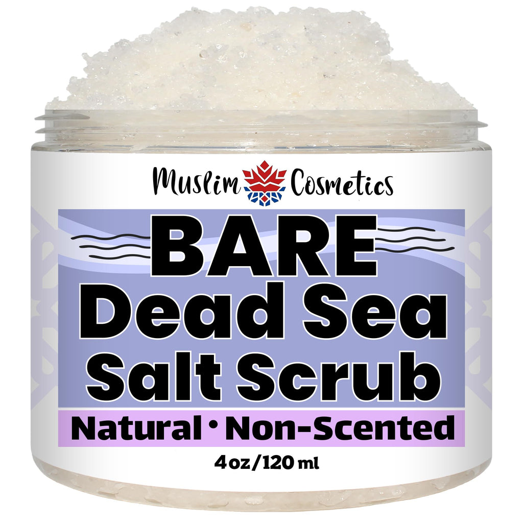 Unscented Dead Sea Salt Scrub | Face & Body & Bikini | Made in Canada 4oz