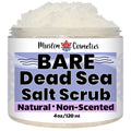 Unscented Dead Sea Salt Scrub | Face & Body & Bikini | Made in Canada 4oz