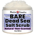 Unscented Dead Sea Salt Scrub | Face & Body & Bikini | Made in Canada 4oz