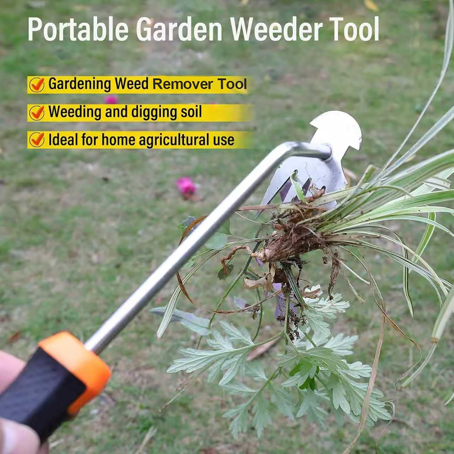 Weed Remover Tool,Portable Garden Weeder Tool,New Gardening Weeding Tools,for Garden Hand Tools for Vegetable