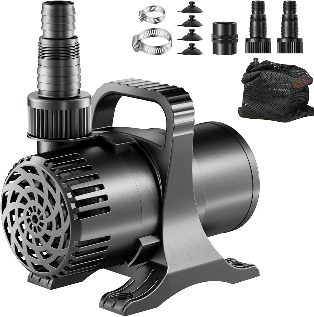Pond Pump, 100W 1600 GPH Submersible Water Pump for Koi Ponds