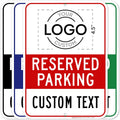 Custom No Parking Sign, Custom Reserved Parking Signs for Business, 10x14 Inches, Rust Free .040 Aluminum, Fade