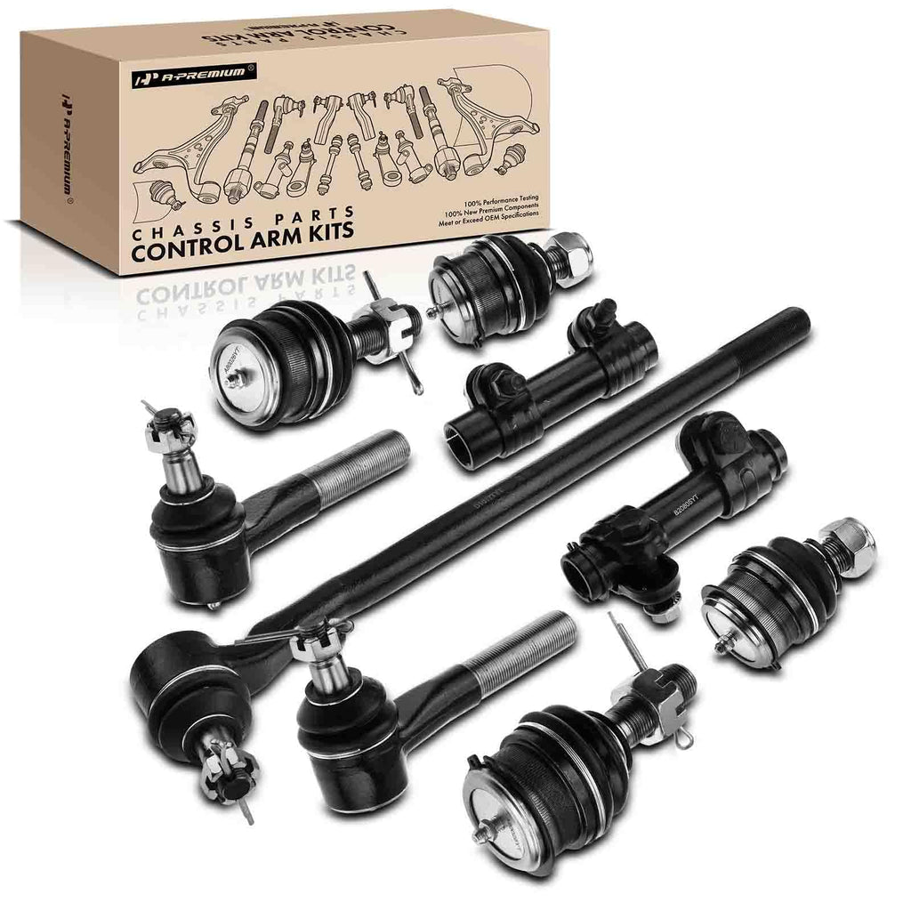 A-Premium 9Pcs Front Suspension Kit, Upper & Lower Ball Joint