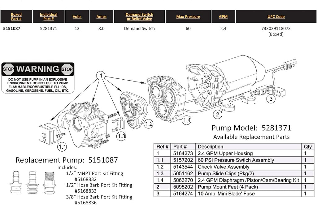 Fimco High-Flo 2.4 gal Pump Sprayer Pump