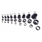 PG7 Black Nylon Waterproof Cable Gland 3.5-6 mm 10 Pack