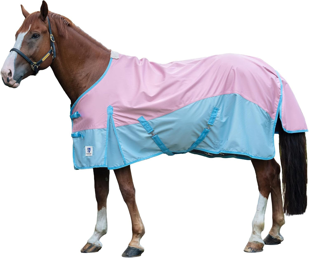 Horse Turnout Rain Sheet | 600 Denier Ripstop Turnout Blanket No Fill (0g) | Waterproof Lightweight Breathable |