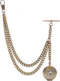 Vintage Single Albert Bronze Pocket Watch Chain