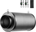 4" Pro Carbon Filter & Pre-Filter 264 CFM for Inline Fan, Black | Odor Smoke Control with Australia Virgin Charcoal