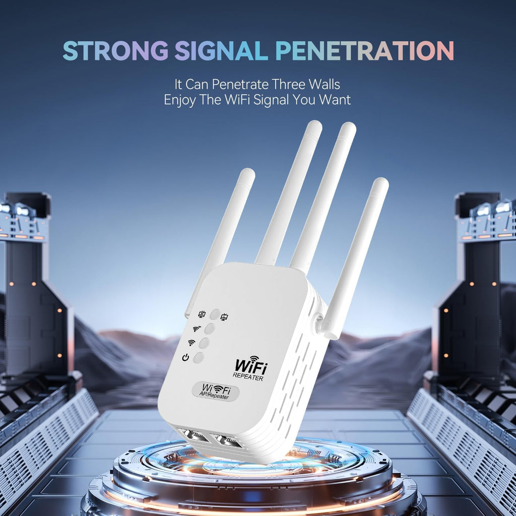 WiFi Extender, WiFi Repeater,Internet Booster, Long Range WiFi Extenders Signal Booster for Home, WiFi Repeater with