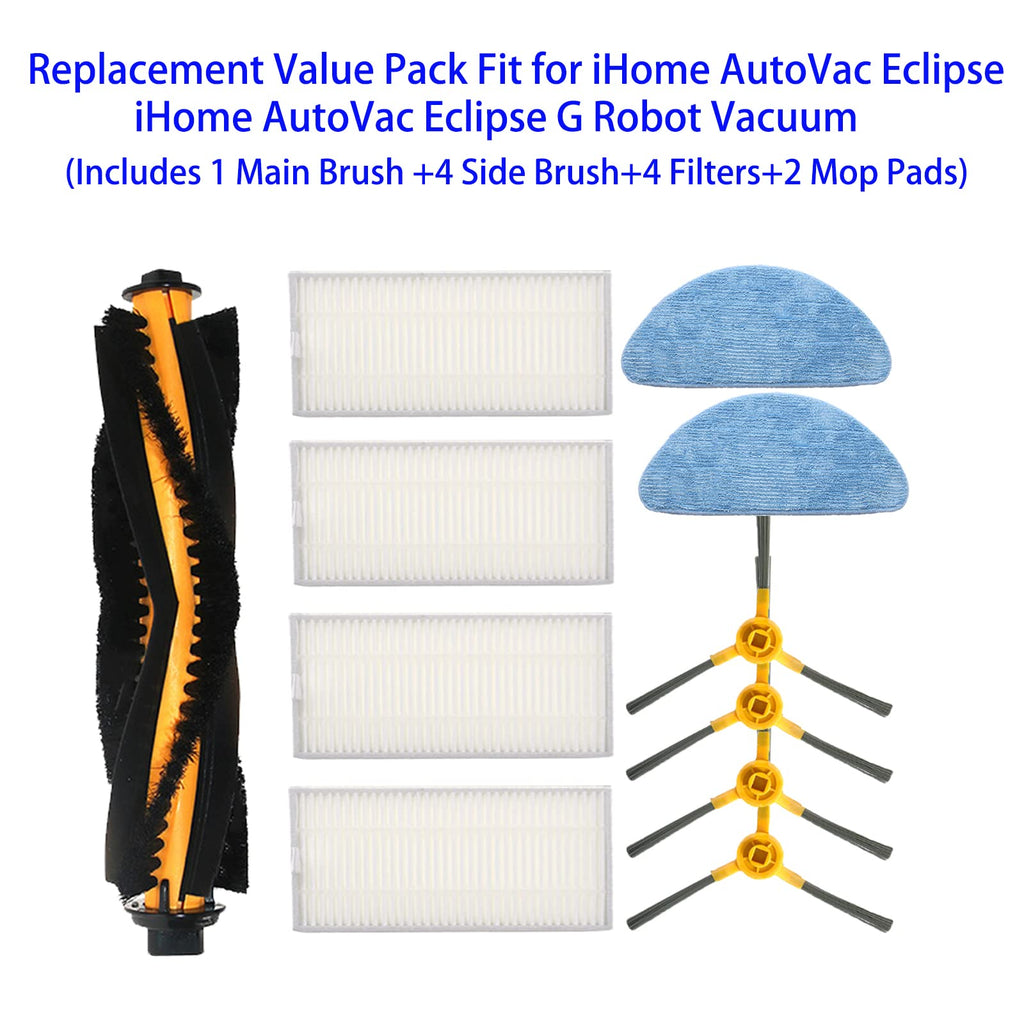 Replacement for iHome AutoVac Eclipse iHRV1 / Eclipse G iHRV2 Robot Vacuum