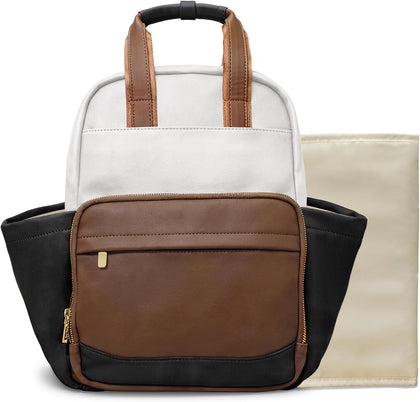 Small Diaper Bag - Baby Diaper Bag Backpack Checkered Diaper Bag with Changing Pad Baby Backpack for Travel Daycare