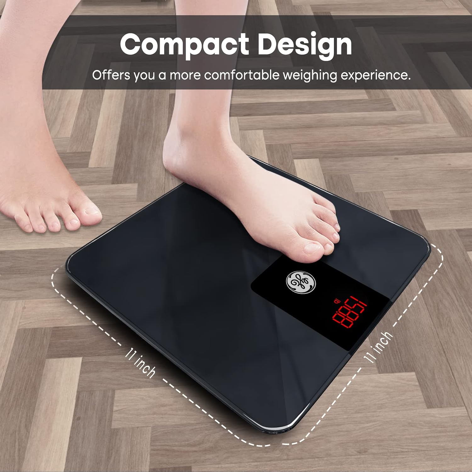Bathroom Scale for Body Weight, Digital Smart Accurate 400 lb Weighing | Basic Bath Weight Watcher Scales, Bluetooth