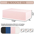 Pink Geometry Pattern Gift Boxes with Magnetic Lids 13.8x9x4.3inch,Large Bridesmaid Proposal Boxes, Rectangle