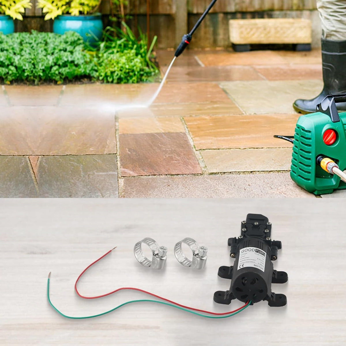 DC 12V Diaphragm Pump Adjustable Self Priming Sprayer Water Transfer Pump