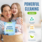 Eco-Friendly 80 Loads Ultra Concentrated Laundry Detergent Sheets