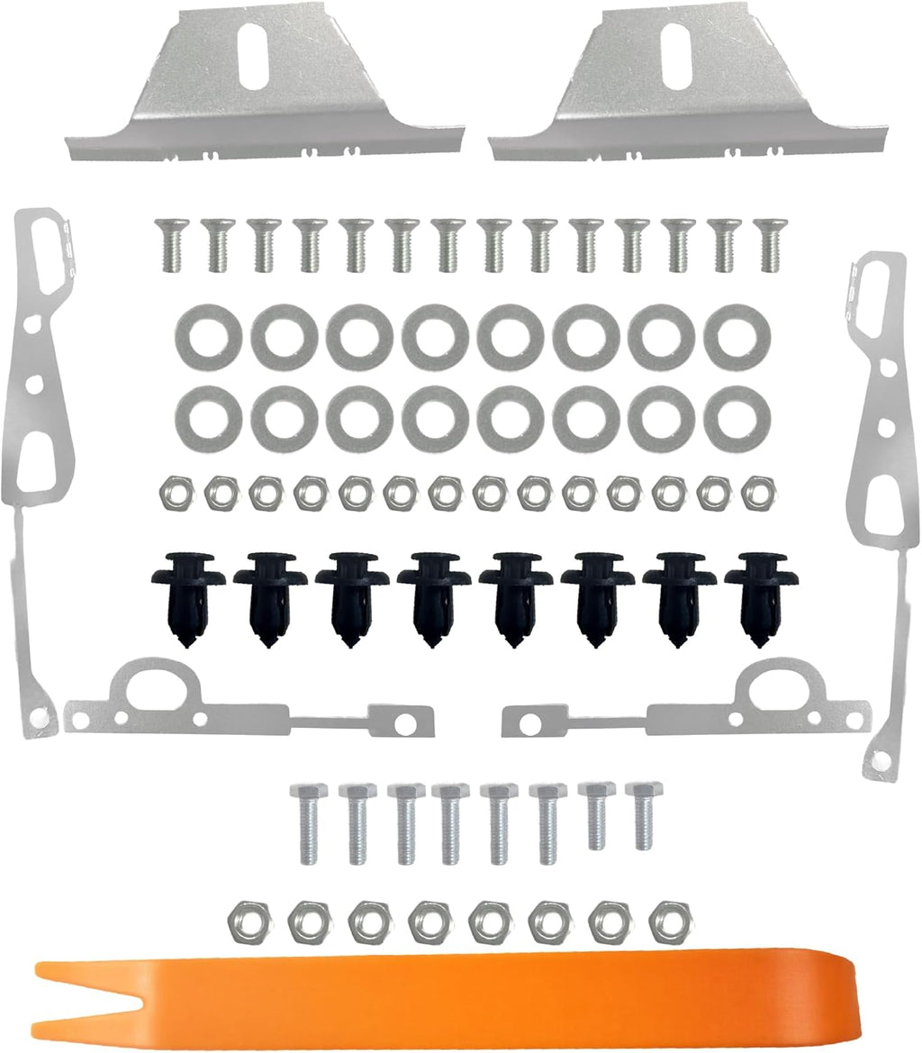 Front Rear Bumper Lift Kit for Honda Civic EK Hatchback Coupe 1996-2000 w/Hardware