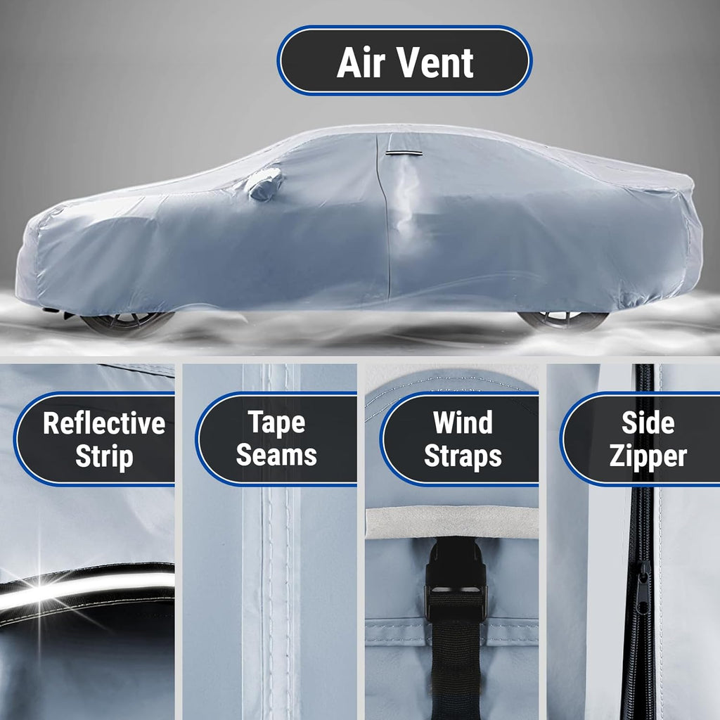 Premium Car Cover for 2004-2025 Audi S4 Heavy Duty Waterproof All-Weather Automobiles Custom Fit Indoor Outdoor UV