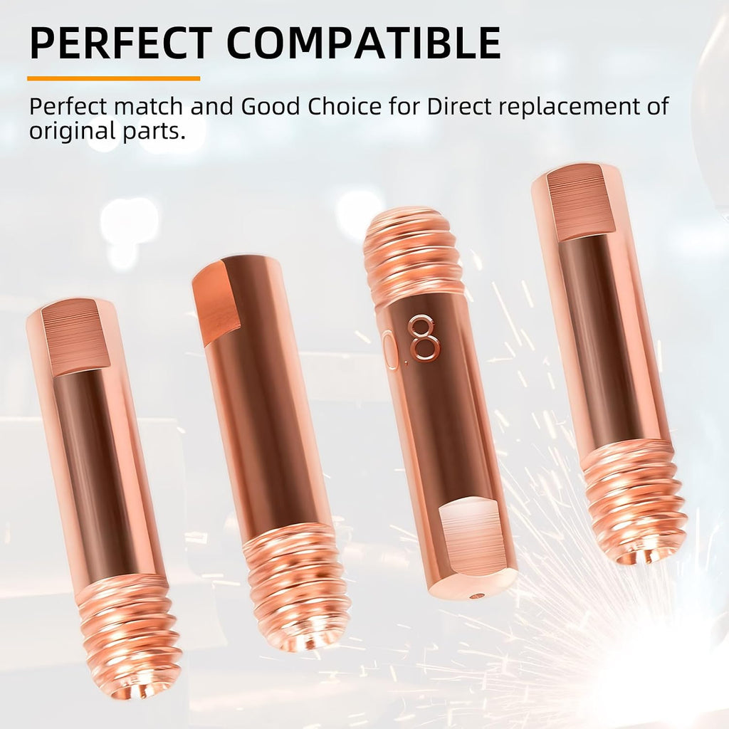 Mig Welding Tips 11-35 (0.035") Welding Contact Tip .035" Replacement for MIG Welding Gun Consumables (40-Pack)