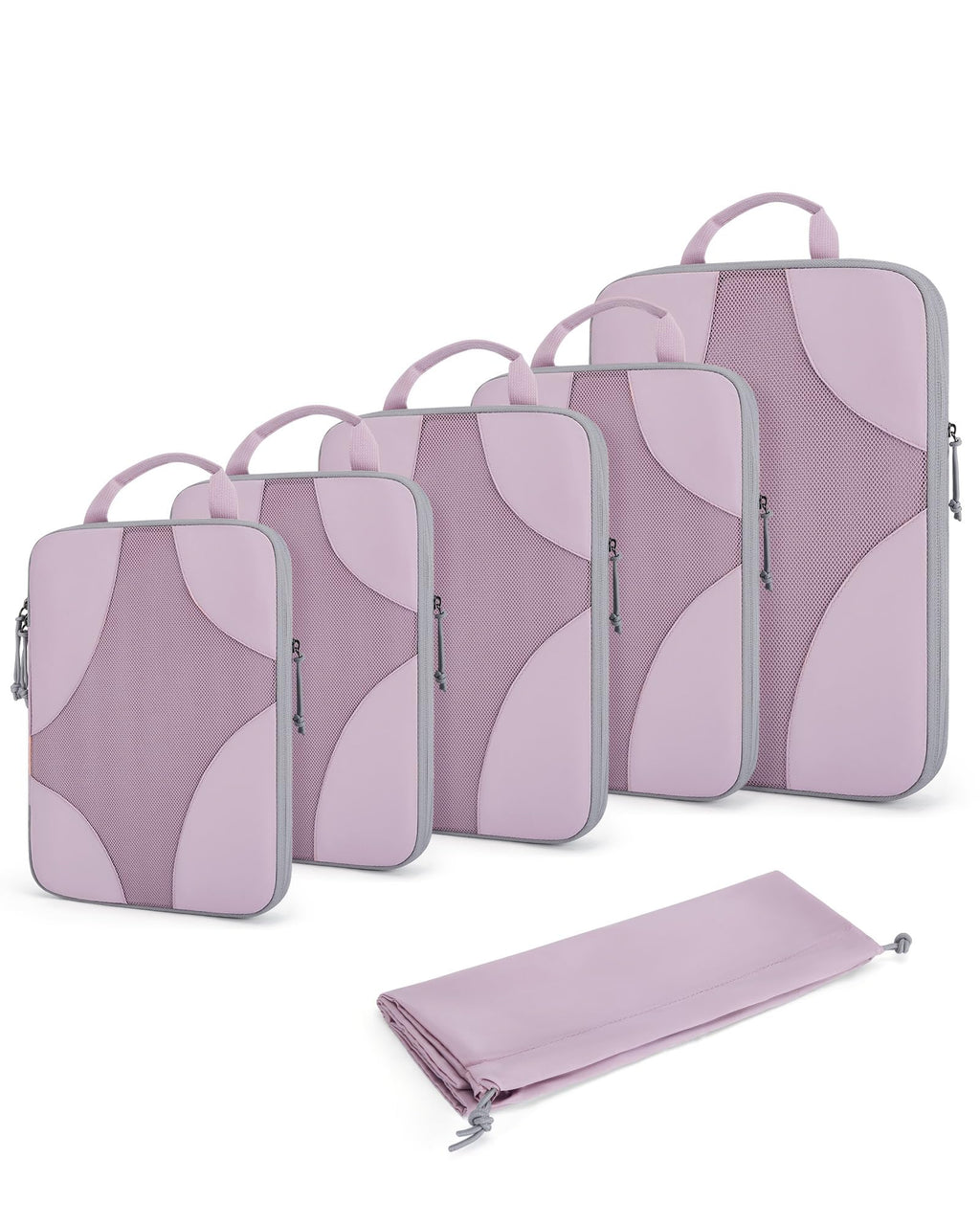 Compression Packing Cubes (04-Misty Lavender, 6 Set)