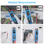 TEMIRUP Digital Clamp Meter Multimeter with U-Shaped Jaw, AC/DC Amp Meter