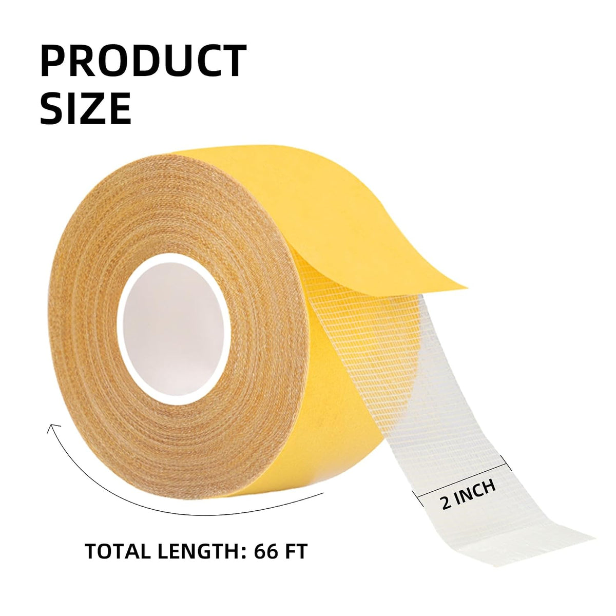 Grid Double Sided Tape Heavy Duty, High Tack Mesh Glue Tape, 2" x 66FT
