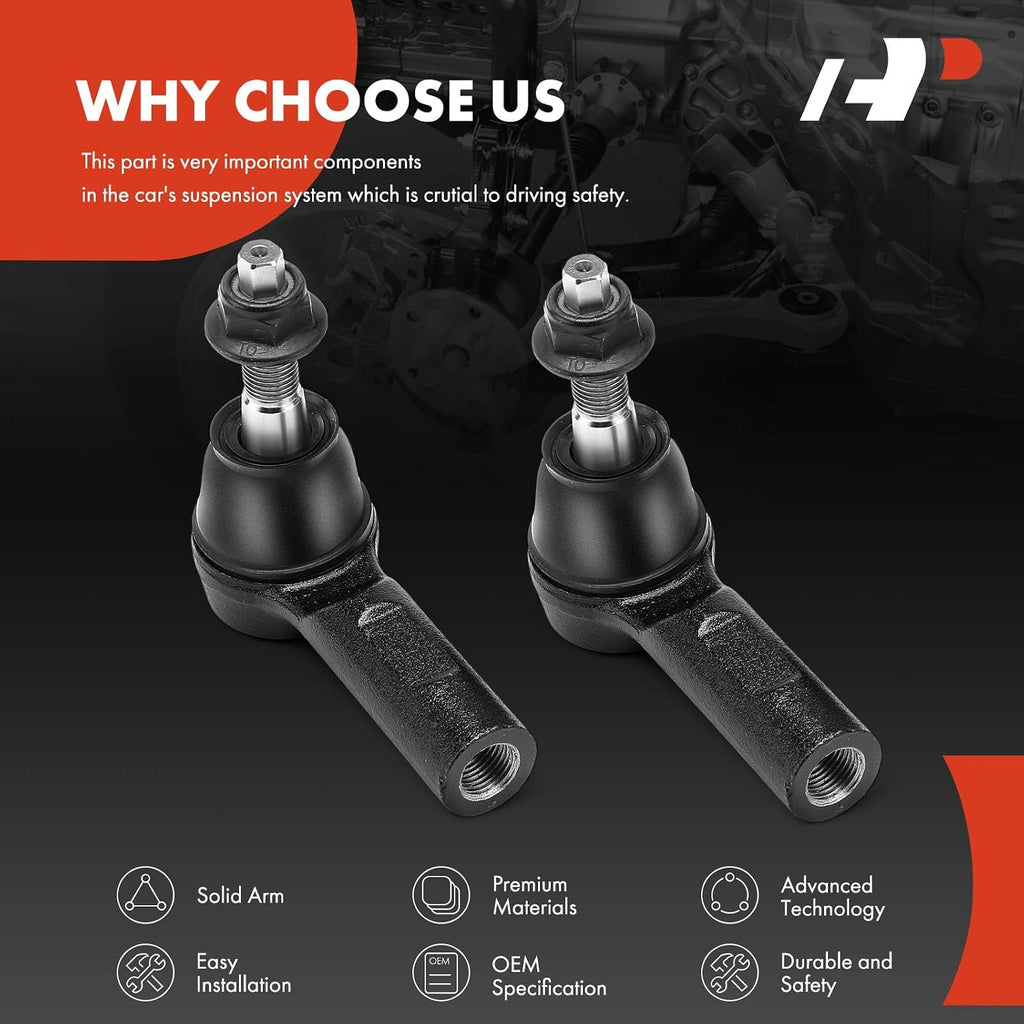 A-Premium Front Outer Tie Rod End, Compatible with Ram