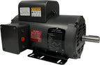 BALDOR 5HP AIR COMPRESSOR ELECTRIC MOTOR, 56HZ FRAME, 3450RPM, 208/230V, SINGLE-PHASE, 7/8" SHAFT, 1.15 SERVICE FACTOR MADE IN USA