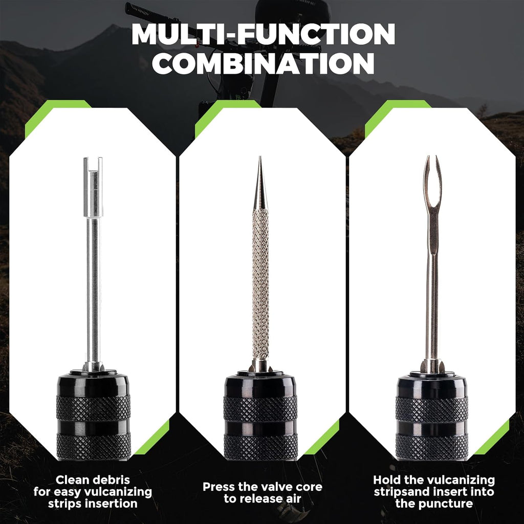 Bike Repair Kit Cycling Tubeless Tire Repair Kit for Mountain Bike and Road Bicycle