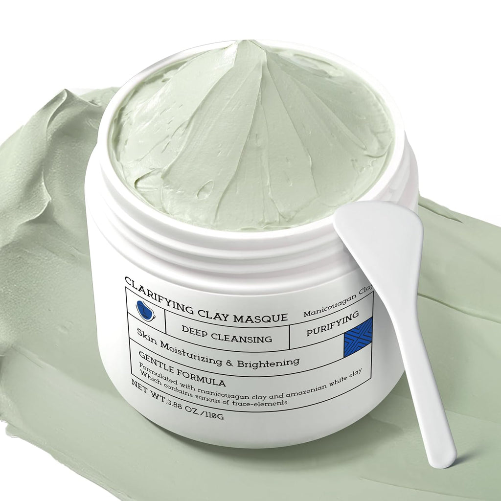 NING Clay Mask for Face & Sensitive Skin, Triple-Mud Mask for Women | Clay Face Mask for Deep Pore Cleansing, Oil