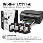 Products Compatible Ink Replacement for Brother LC51 (BCMY, 4-Pack)