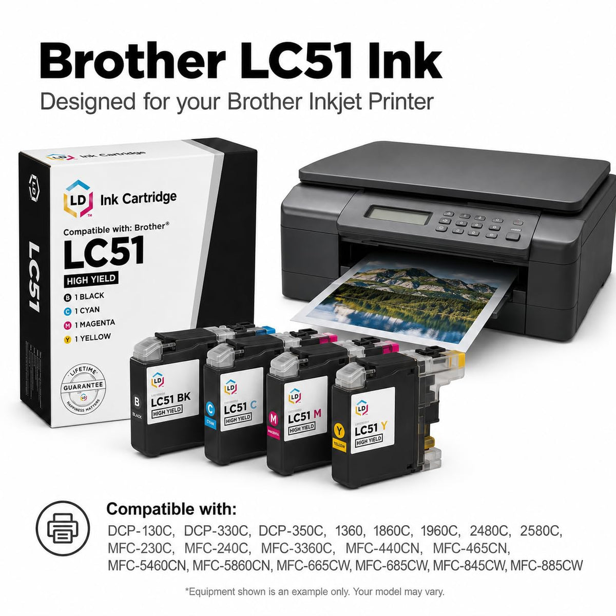 Products Compatible Ink Replacement for Brother LC51 (CMY 3PK)