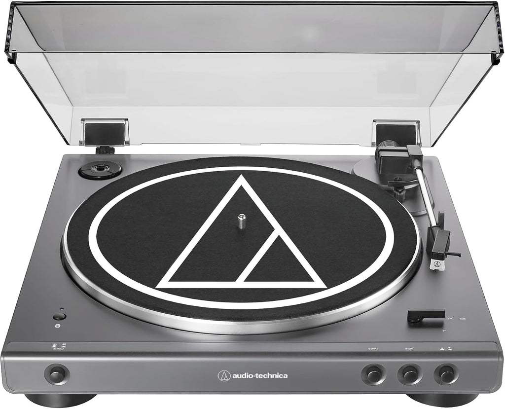 at-LPGO-BT Fully Automatic Wireless Belt-Drive Turntable (Gun-Metal/Black)