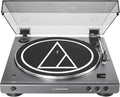 at-LPGO-BT Fully Automatic Wireless Belt-Drive Turntable (Gun-Metal/Black)