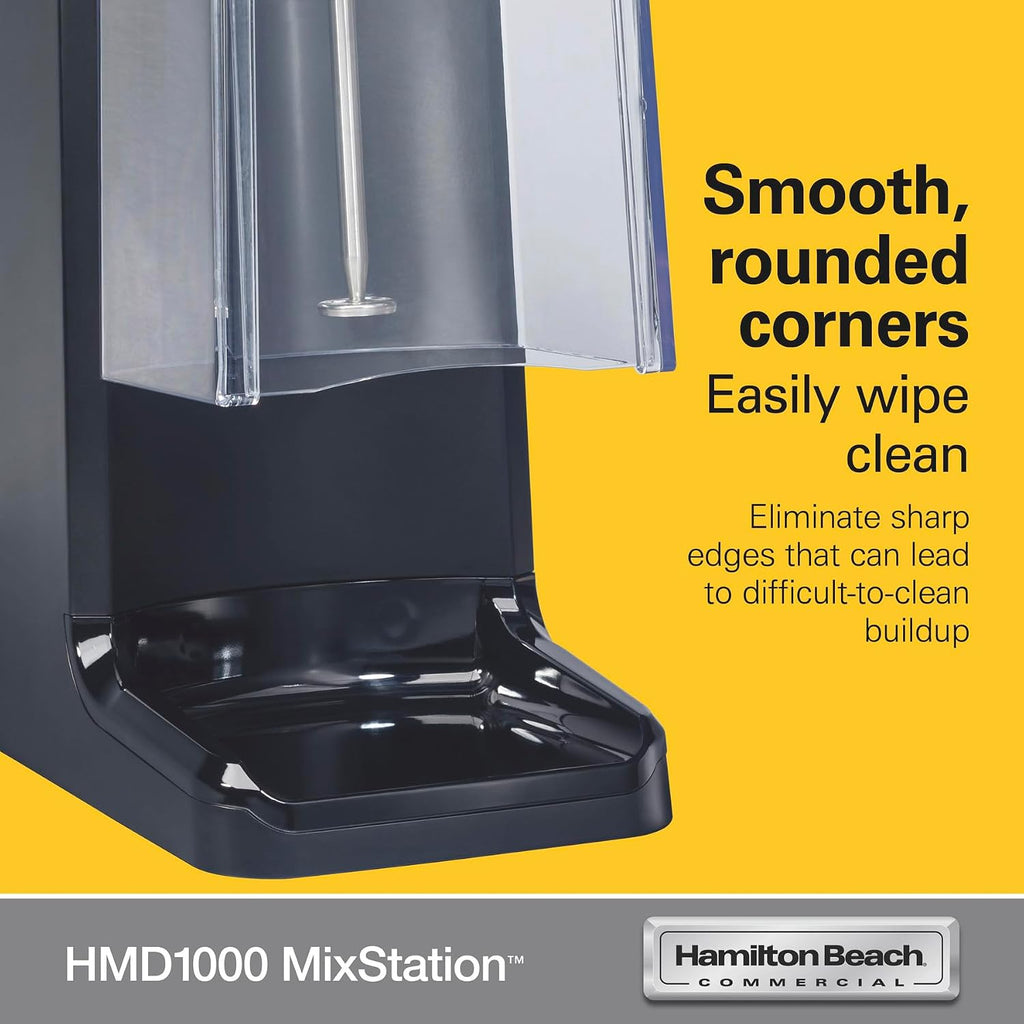 MixStation Drink Mixer, 3/4 HP Motor, Programmable, Variable Speed, Easy to Clean, NSF Certified, HMD1000 BLACK