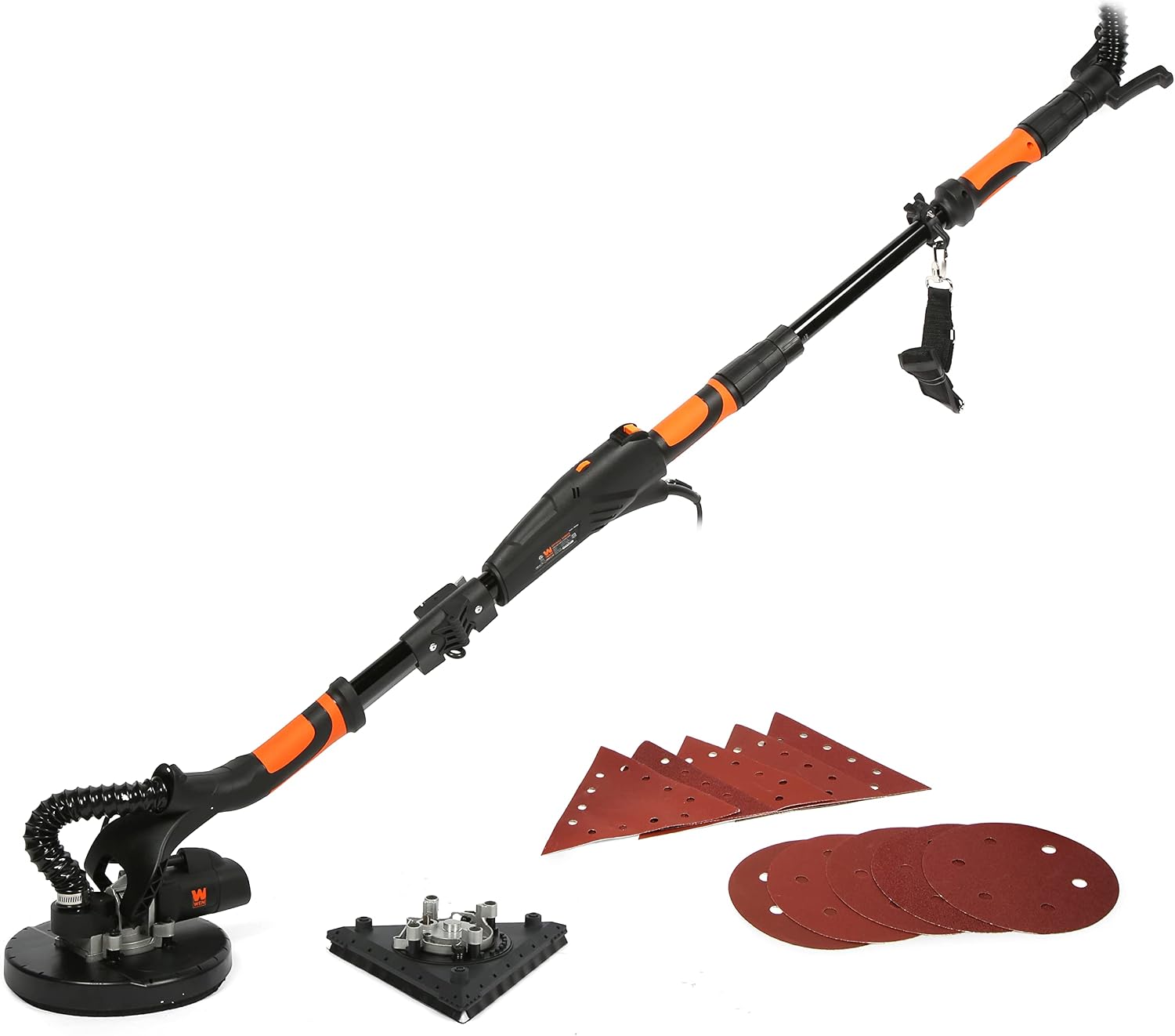DW5084 5-Amp 2-in-1 Variable Speed Dual-Head Drywall Sander with 15-Foot Dust Hose , Black