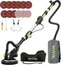 7.2A Drywall Sander with Vacuum, LED, 6-Speed | Digital display 900-1800RPM, foldable & extendable handle, 7.2A