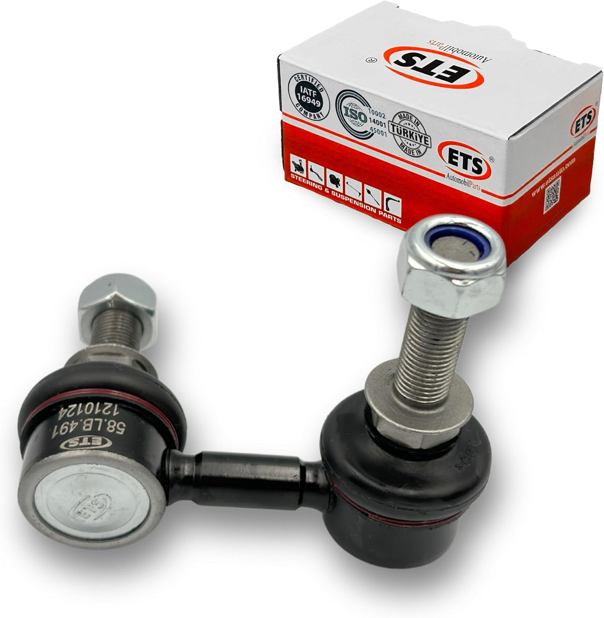 ETS 2Pc Front LH RH Stabilizer Sway Bar End Link Kit K750210 K750209 Fits Infiniti 2008-2012 EX35, 2013 EX37, 2011 12 G25, 2007 08 G35, 2009-13 G37, 11-12 M37/M56, 2014-2022 Q50 Q40 Q60 Q70 Q70L QX50