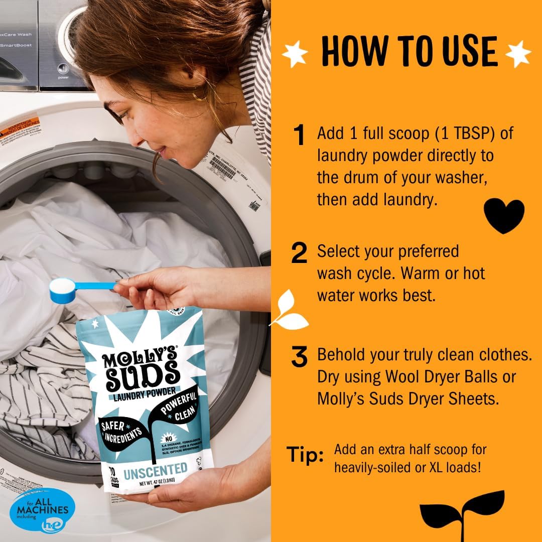 Original Laundry Detergent Powder | Clean Laundry Detergent Powder for Sensitive Skin | Simple, Effective